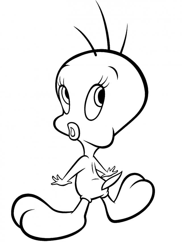 Expression Tweety Bird Coloring Pages - Tweety Bird Coloring Pages