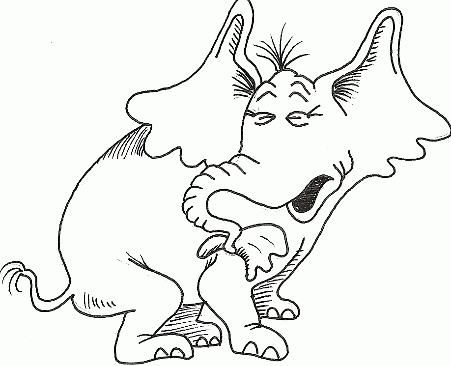 Horton Hatches The Egg Coloring Page