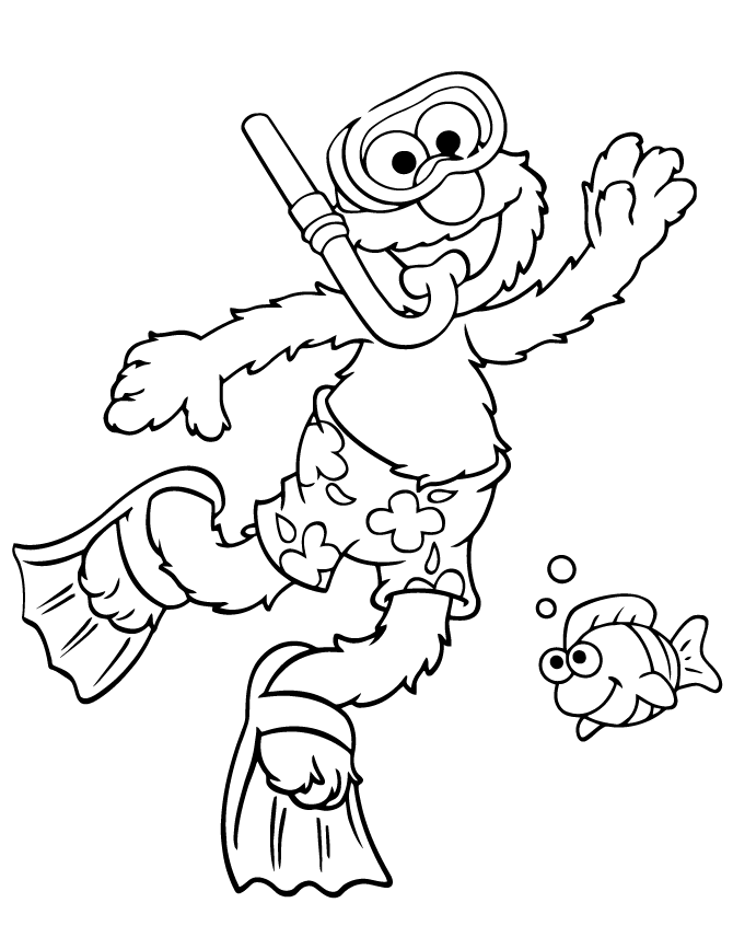 Free Elmo Coloring Sheets | Download Printable Elmo Coloring Pages