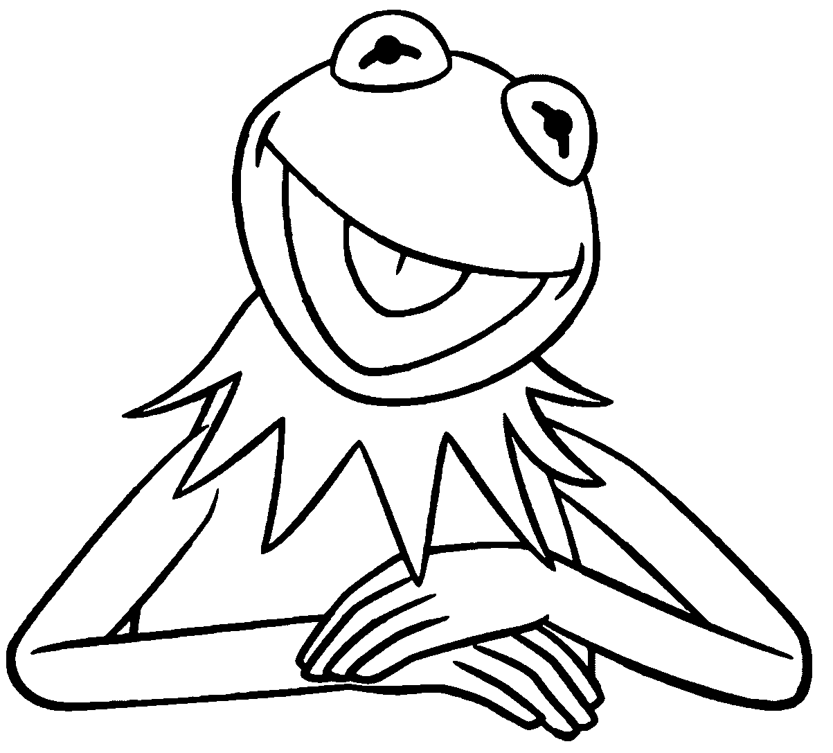 Free Kermit The Frog Coloring Page, Download Free Kermit The Frog ...