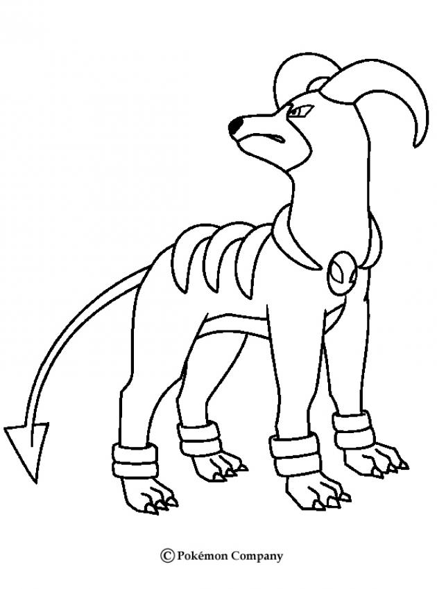 houndoom pokemon coloring pages - Clip Art Library