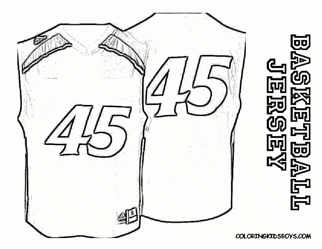 nba jersey coloring pages - Clip Art Library