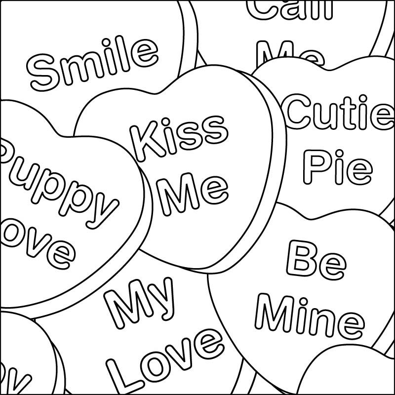 cute coloring pages for valentines day