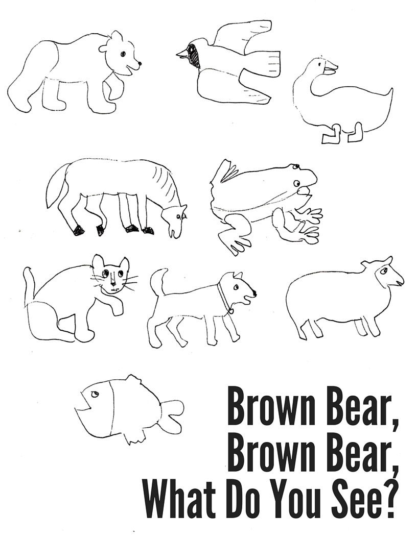 Brown Bear Brown Bear What Do You See Outline Clip Art Library