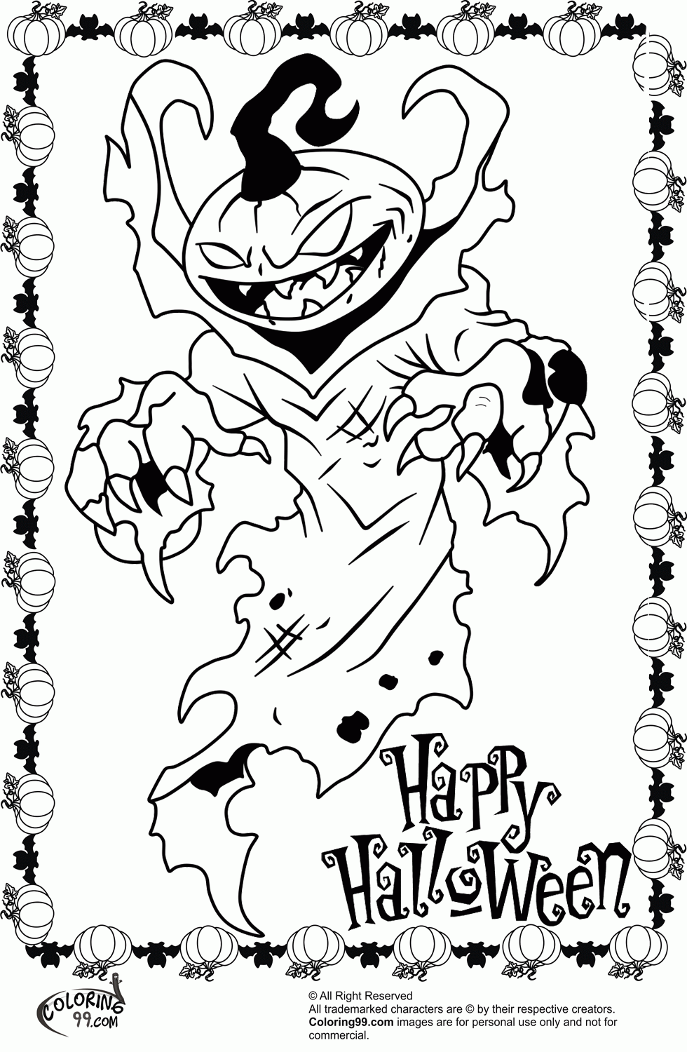 All Halloween Coloring Pages Printable and Free