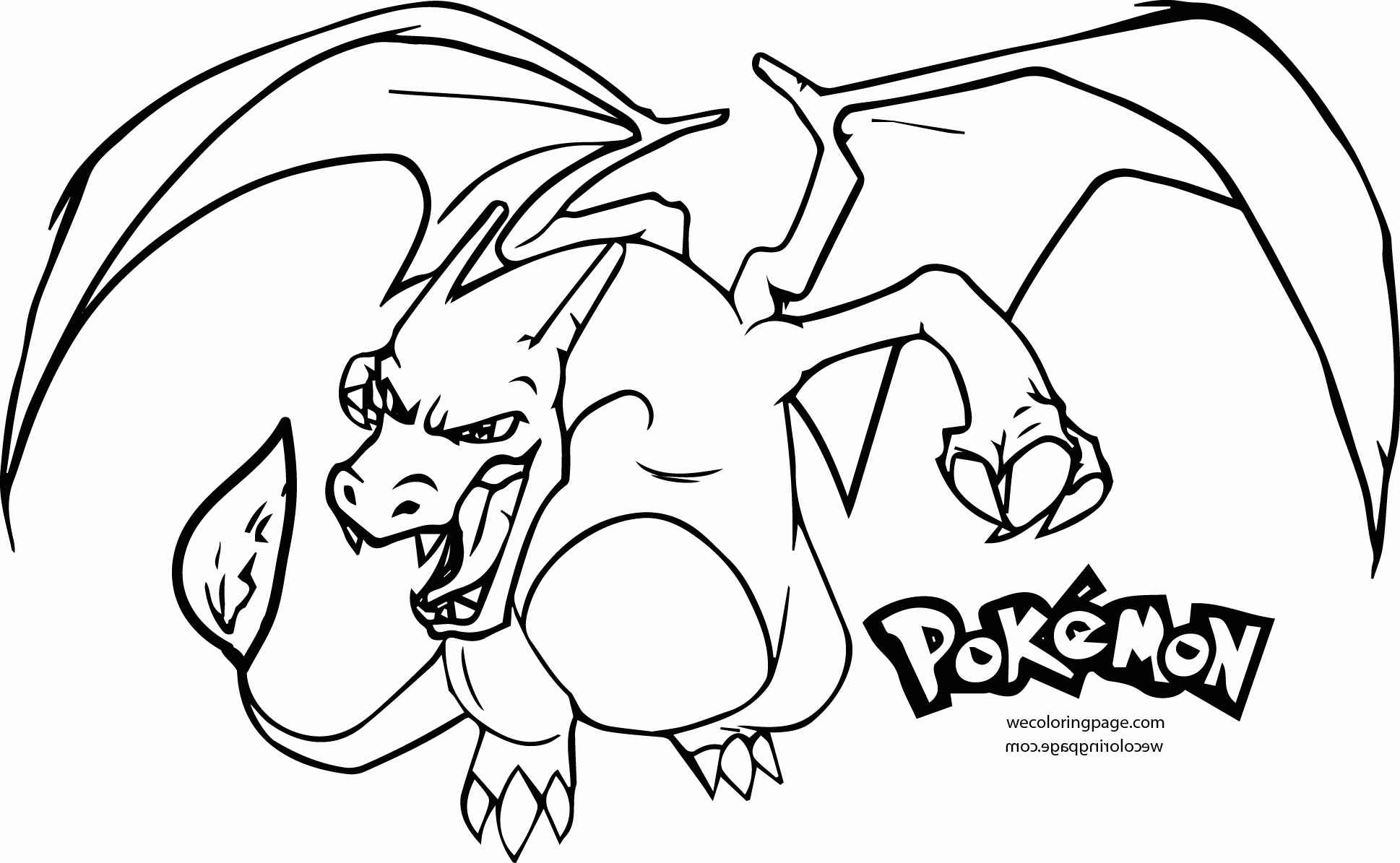 🖍️ Pokémon Charmander - Printable Coloring Page for Free 