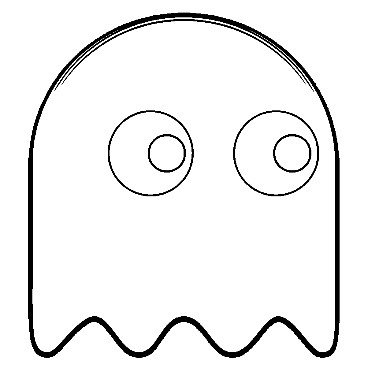 Draw Pac Man Ghost Clip Art Library