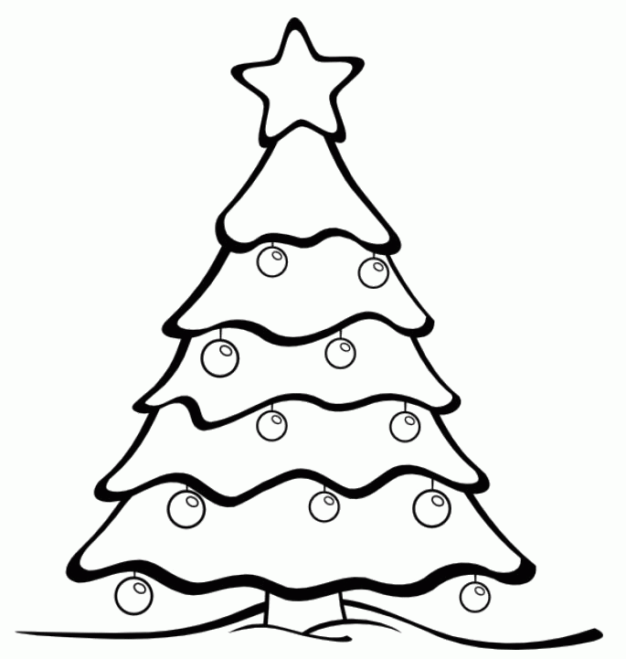 Vector Line Sketch of a Christmas Tree Stock Vector - Illustration of  abstract, celebrate: 104304649