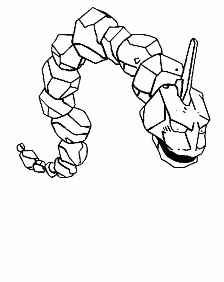 pokemon onix para colorir - Clip Art Library