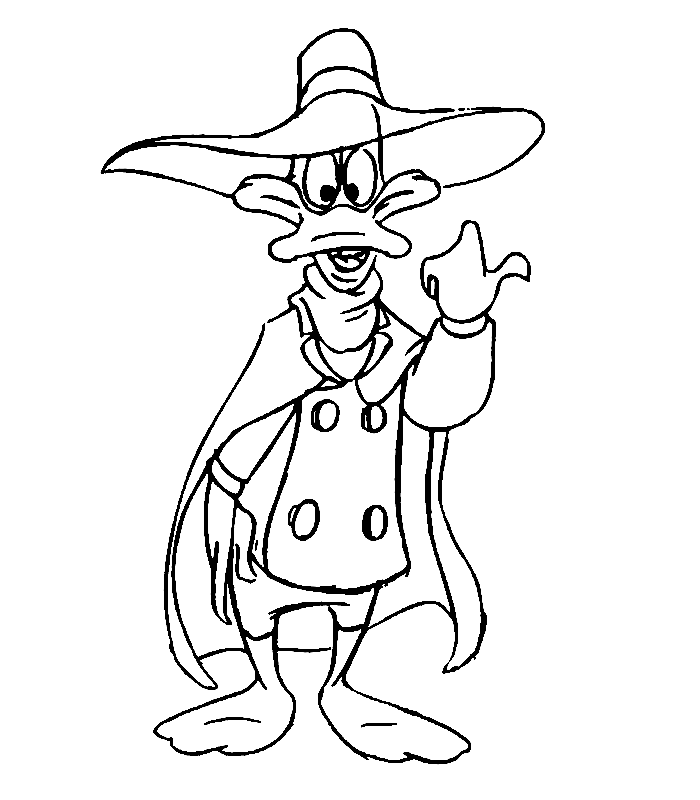 Darkwing Duck Coloring Pages Clip Art Library