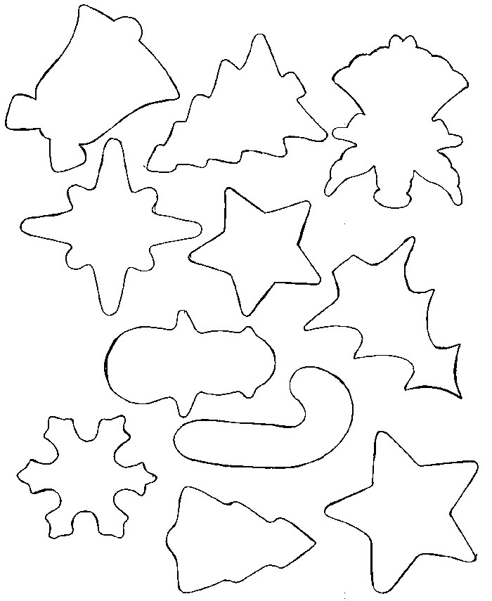 Christmas Shapes To Cut Out Clip Art Library