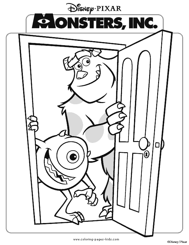 Monsters inc coloring pages | Coloring Pages for Kids - disney