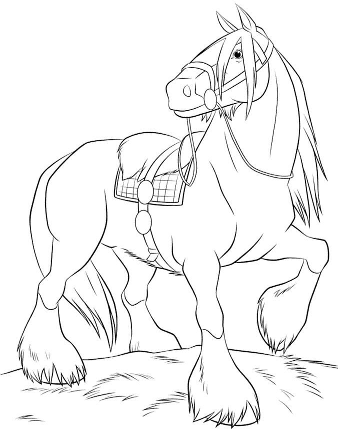 BRAVE MERIDA COLORING PAGES
