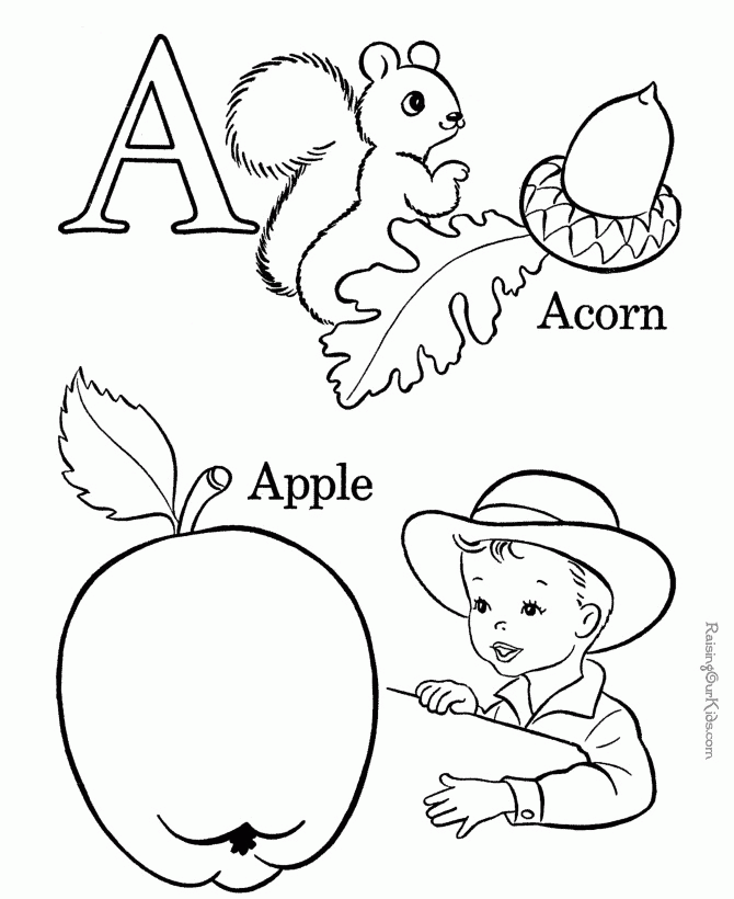 Alphabet Printable Coloring PagesColoring Pages