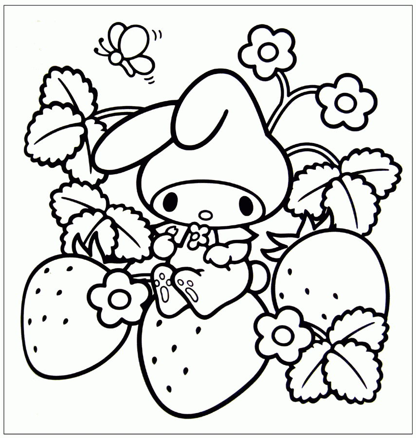 Cinnamoroll Colouring Pages