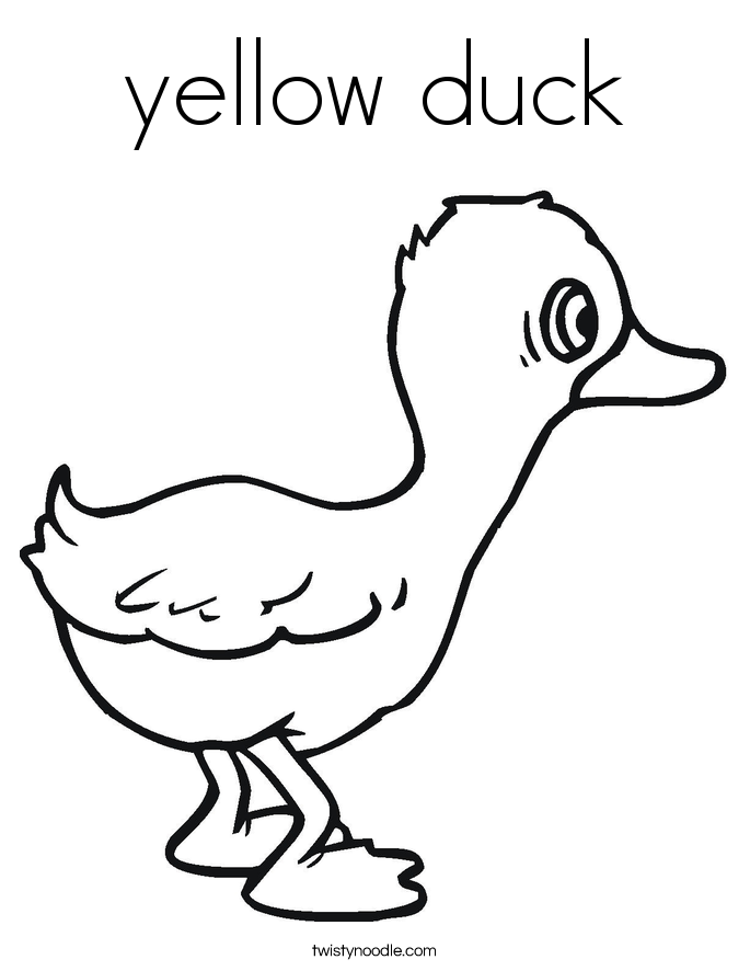 Pix For  Duck Coloring Picture