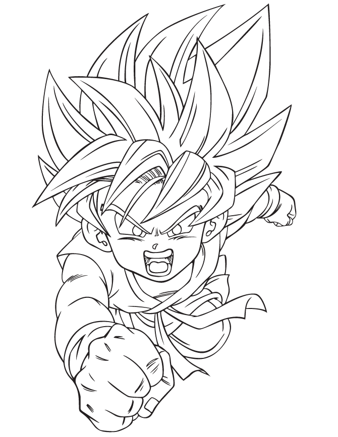 Goku Ssj4 Coloring Pages  Goku desenho, Desenhos swag, Esferas do