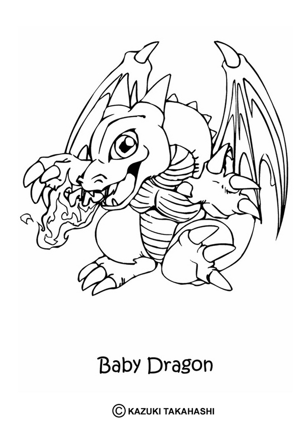 baby dragon drawings yugioh