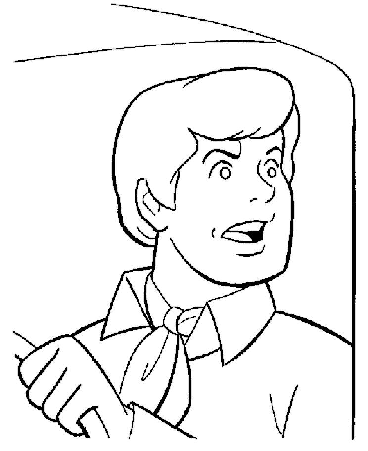 Cartoon Character Fred Coloring Page | Disney Coloring Pictures