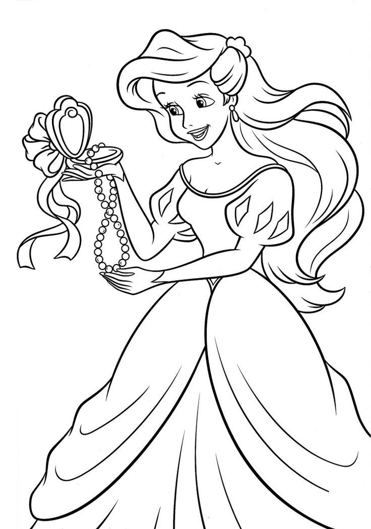Walt Disney Princess Coloring Pages