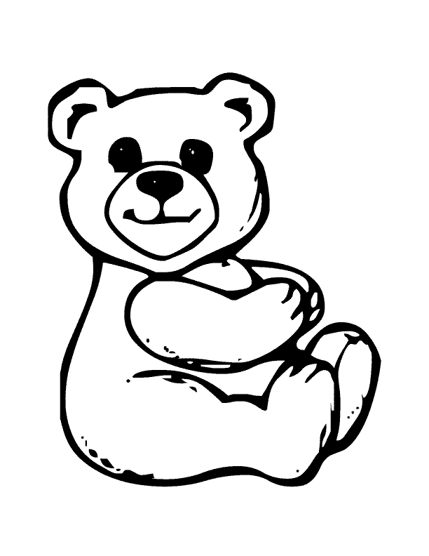 Little Bear Coloring Page