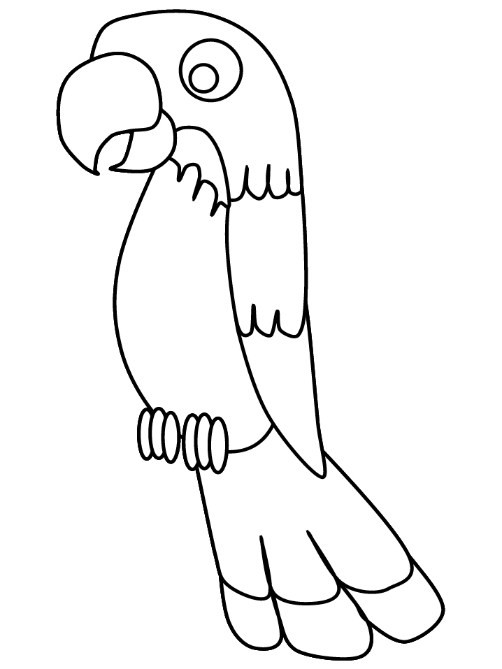 Parrot Coloring Pages
