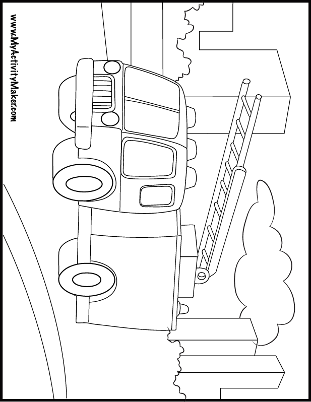 Free Coloring Pages Fire Engine, Download Free Coloring Pages Fire ...