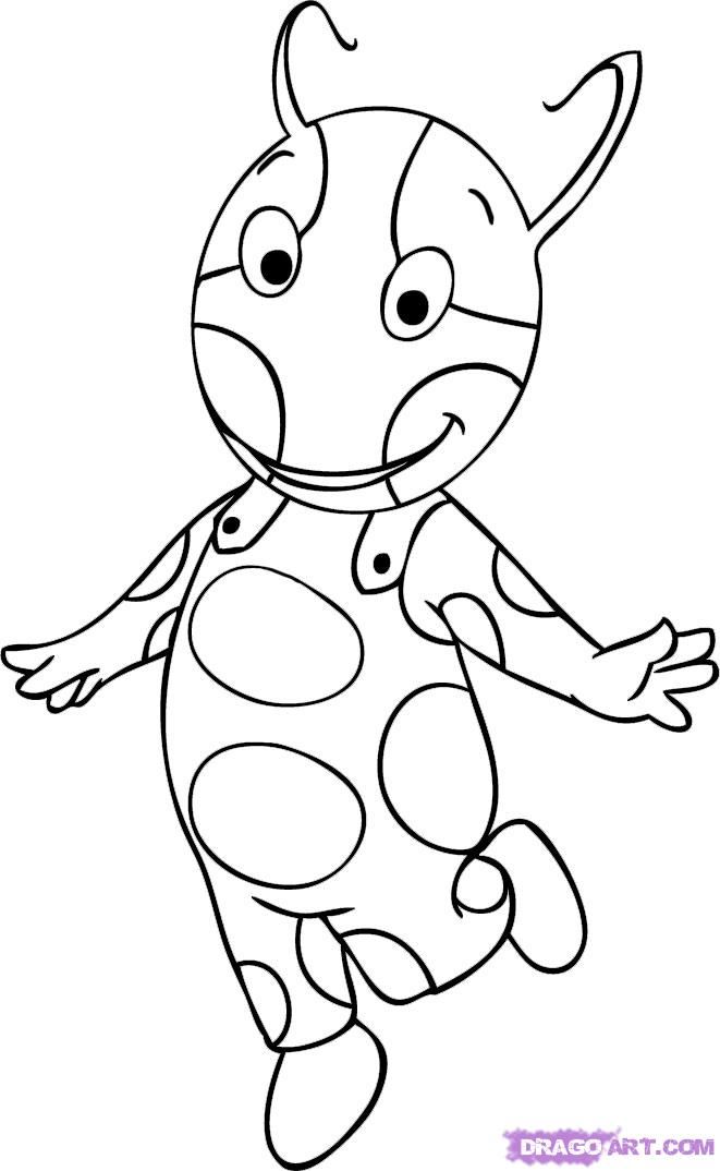 backyardigans super spy coloring pages