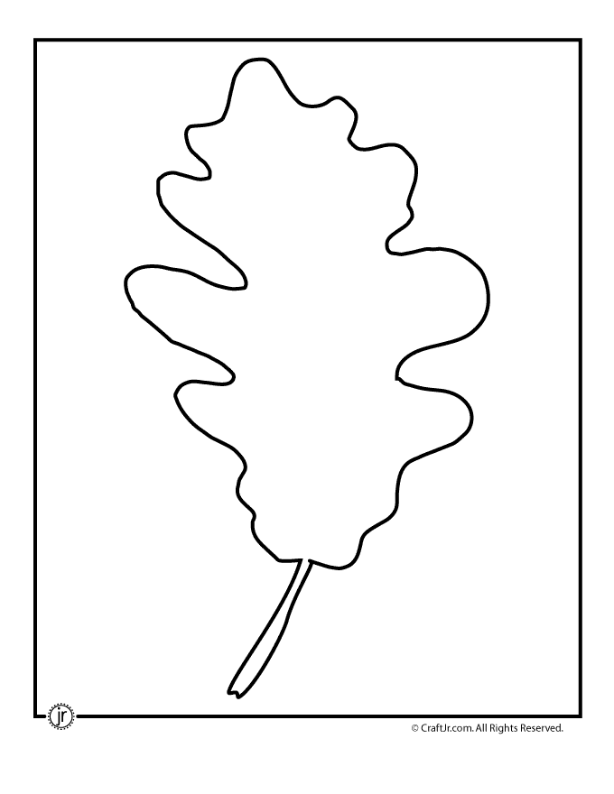 Leaves To Colour And Print Clip Art Library