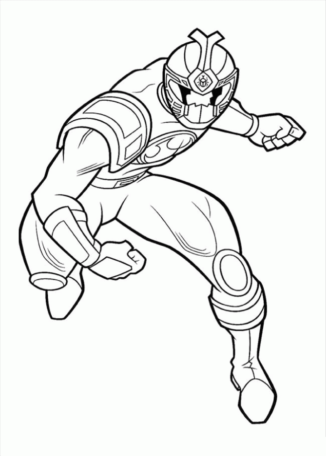 red power ranger Colouring Pages