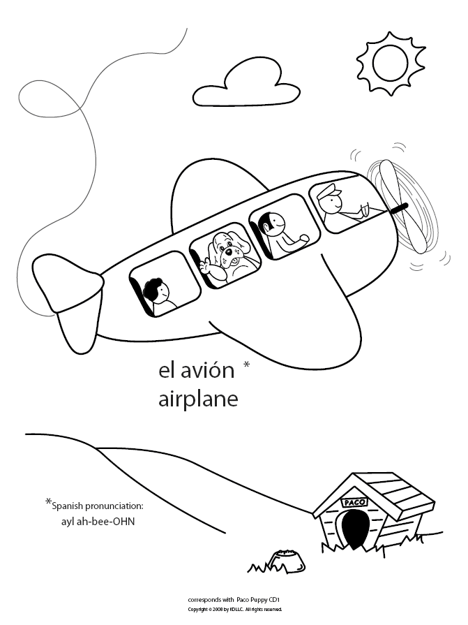 Airplanes Coloring Pages
