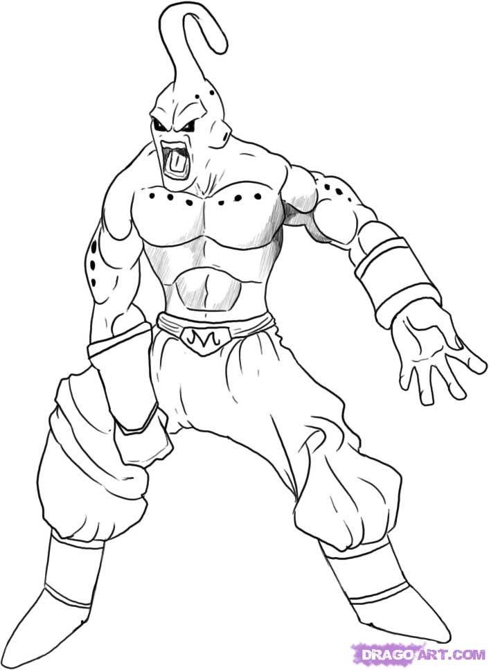 majin boo para colorir - Pesquisa Google  Dragon ball painting, Dragon ball  super artwork, Dragon ball artwork