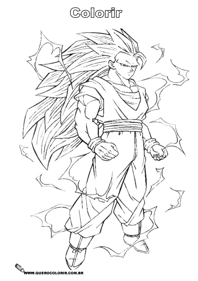 50 Desenhos do Goku para Colorir (Anime Dragon Ball Z)  Coloriage dragon  ball, Coloriage dragon, Coloriage dragon ball z