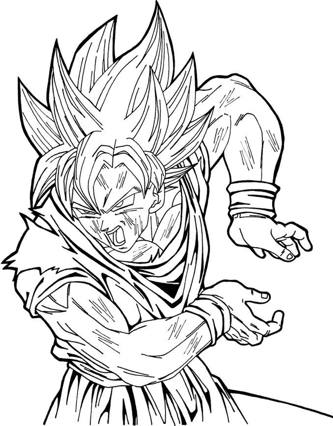 Drawing Goku Super Saiyan 1, Dragonball Z