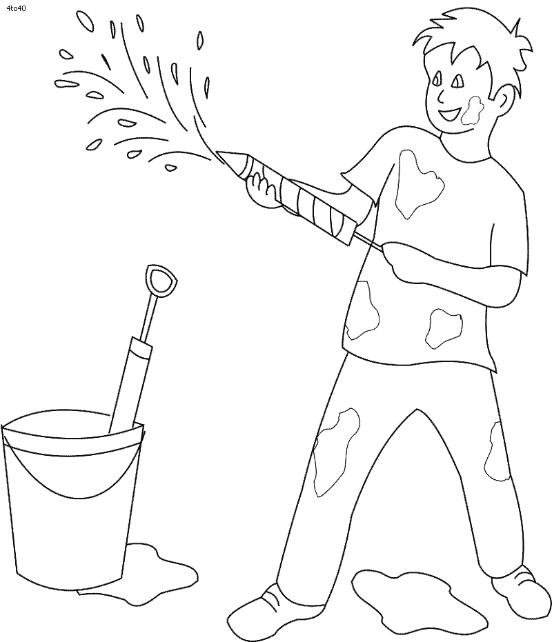 holi drawing for class 7  Clip Art Library