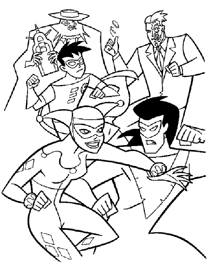 Batman Symbol Coloring Page