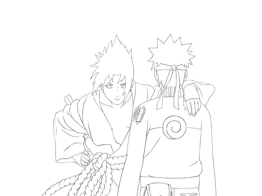 Naruto And Sasuke Coloring Pages Printable for Free Download