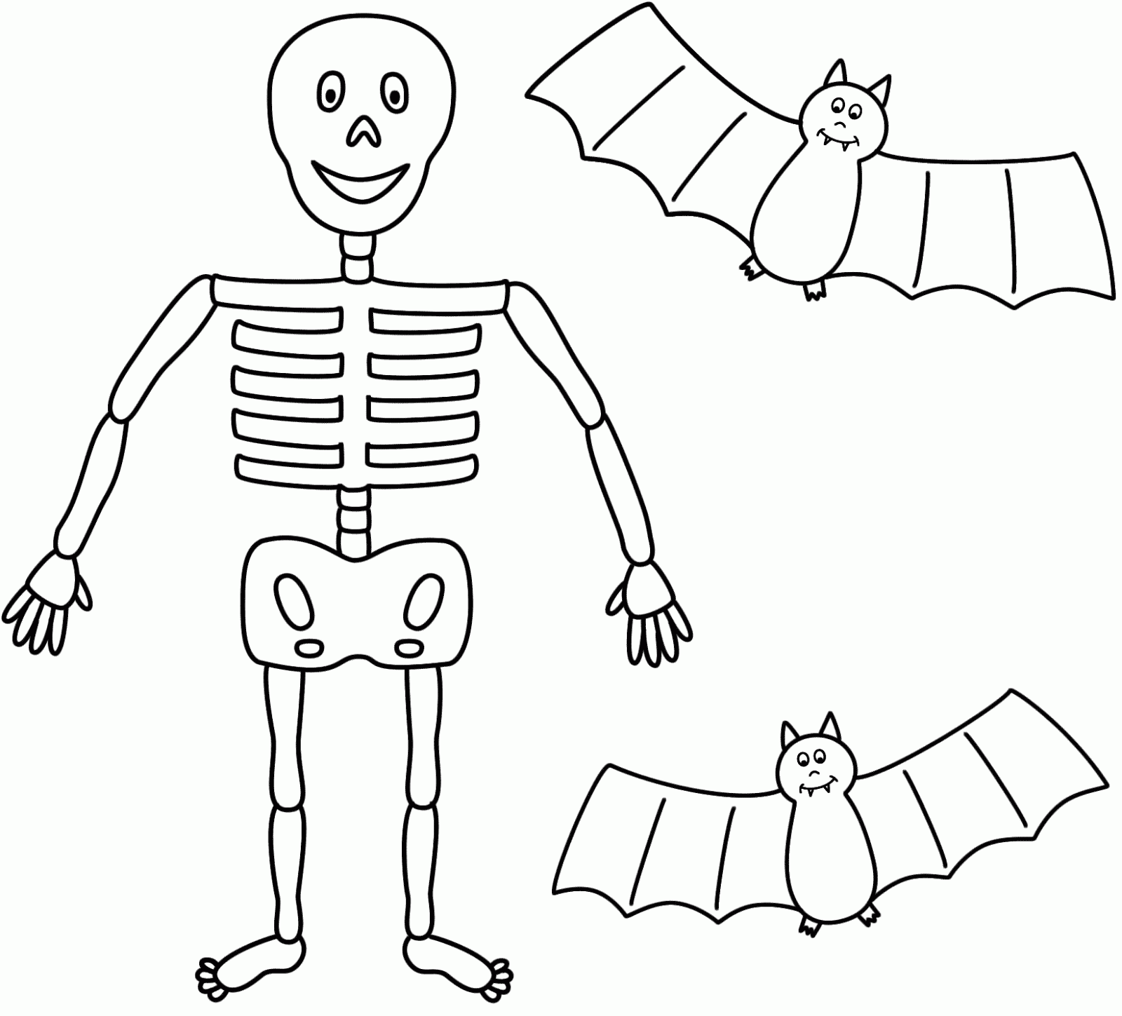 Easy Skeleton Drawing - HelloArtsy