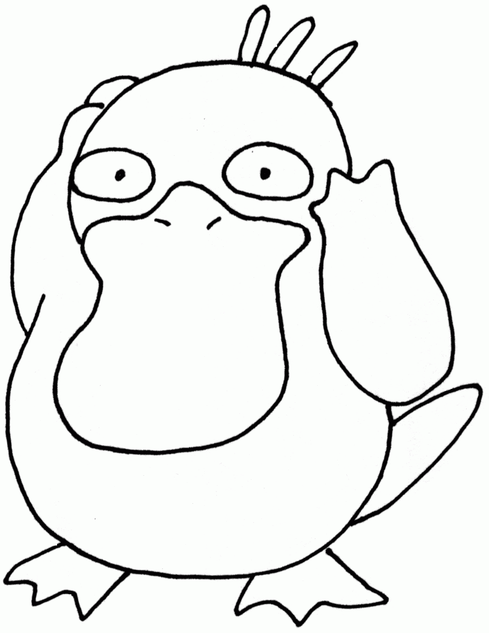 pokemon duck coloring pages - Clip Art Library