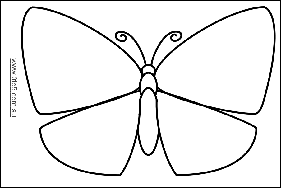 Blank Butterfly Template