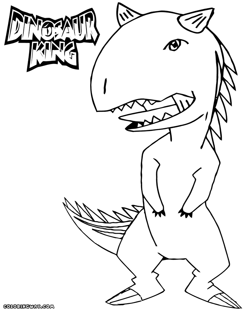 Dinosaur king coloring pages