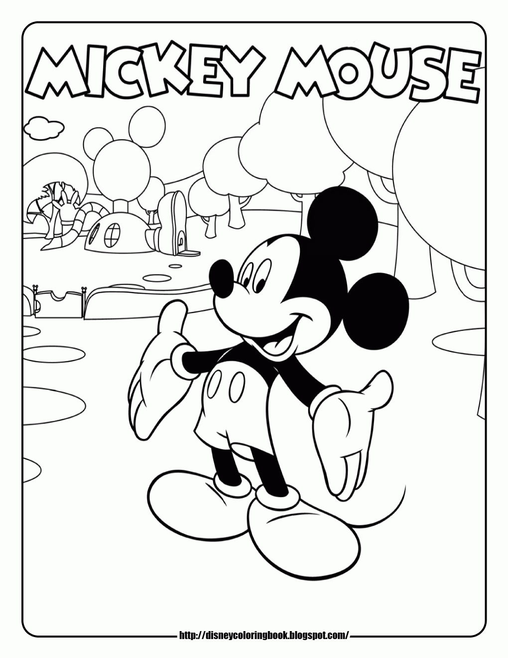 Free Coloring Page Of Mickey Mouse Clubhouse Download Free Coloring Page  Of Mickey Mouse Clubhouse png images Free ClipArts on Clipart Library