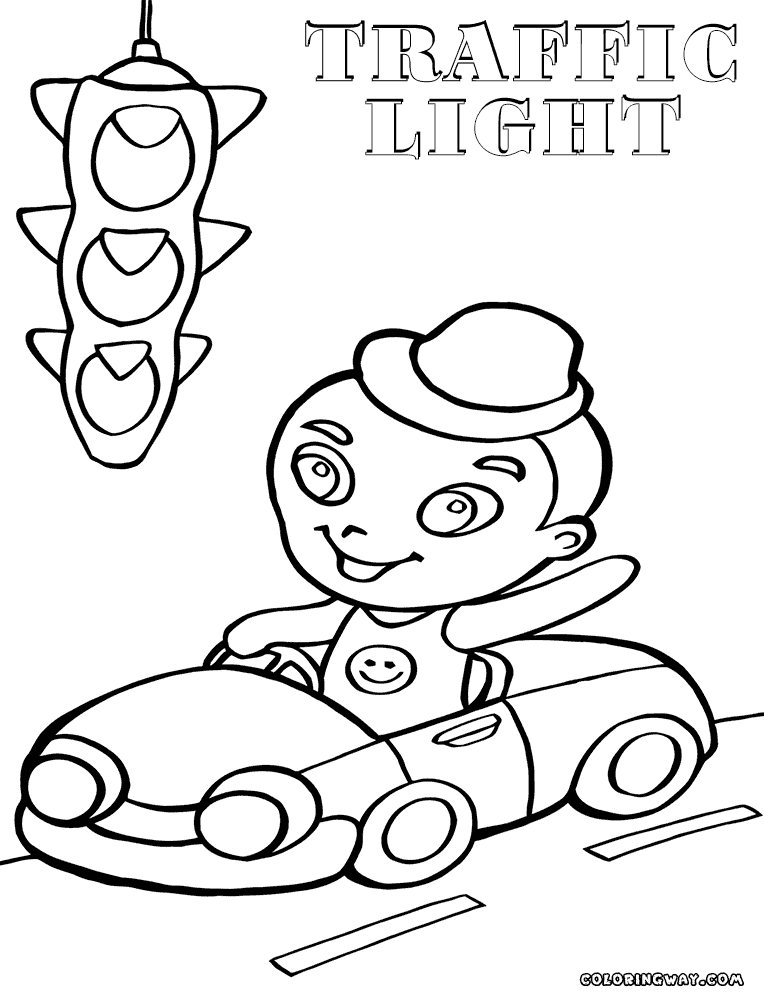 Stop and Color: Using Traffic Light Coloring Pages to Teach Safety