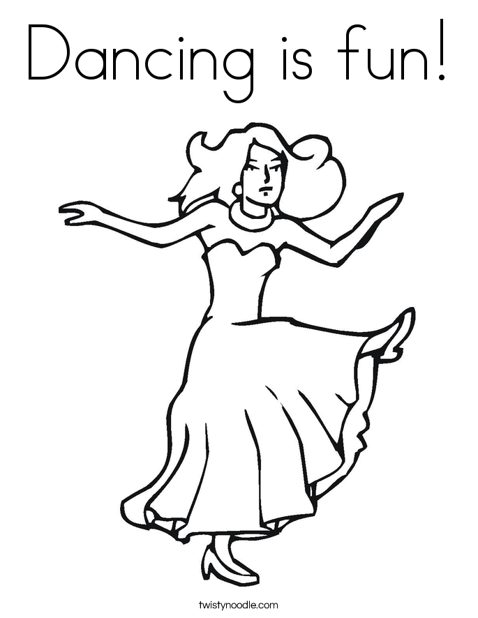 dance coloring pages - Clip Art Library