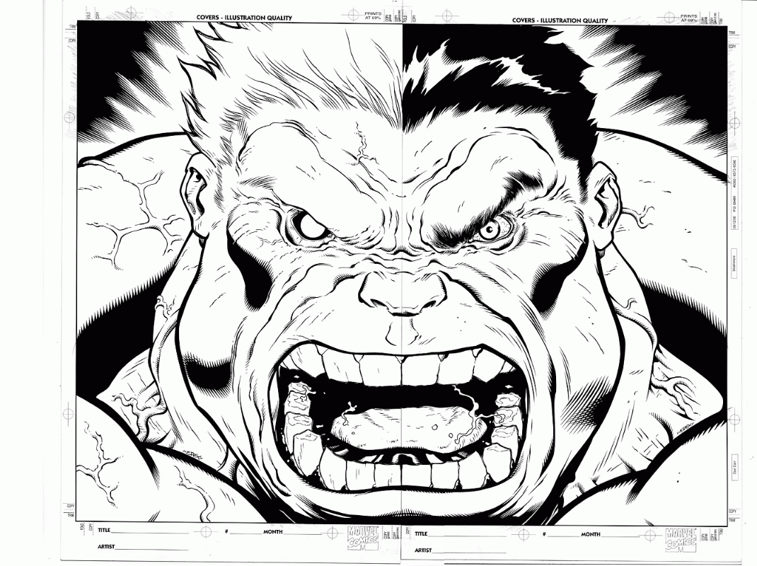 Drawing The Red Hulk, Marvel Comics - YouTube