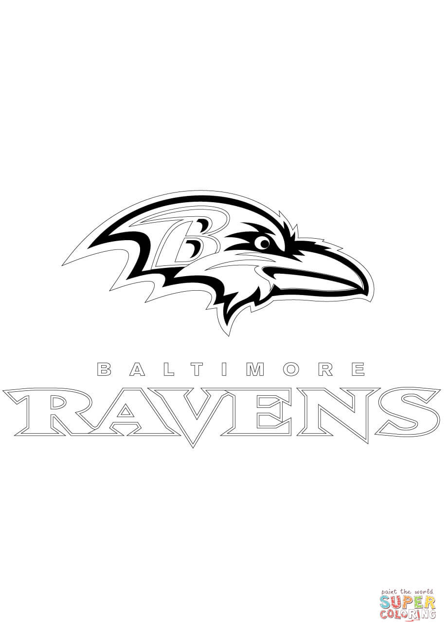 Free Baltimore Ravens Coloring Page, Download Free Baltimore Ravens ...