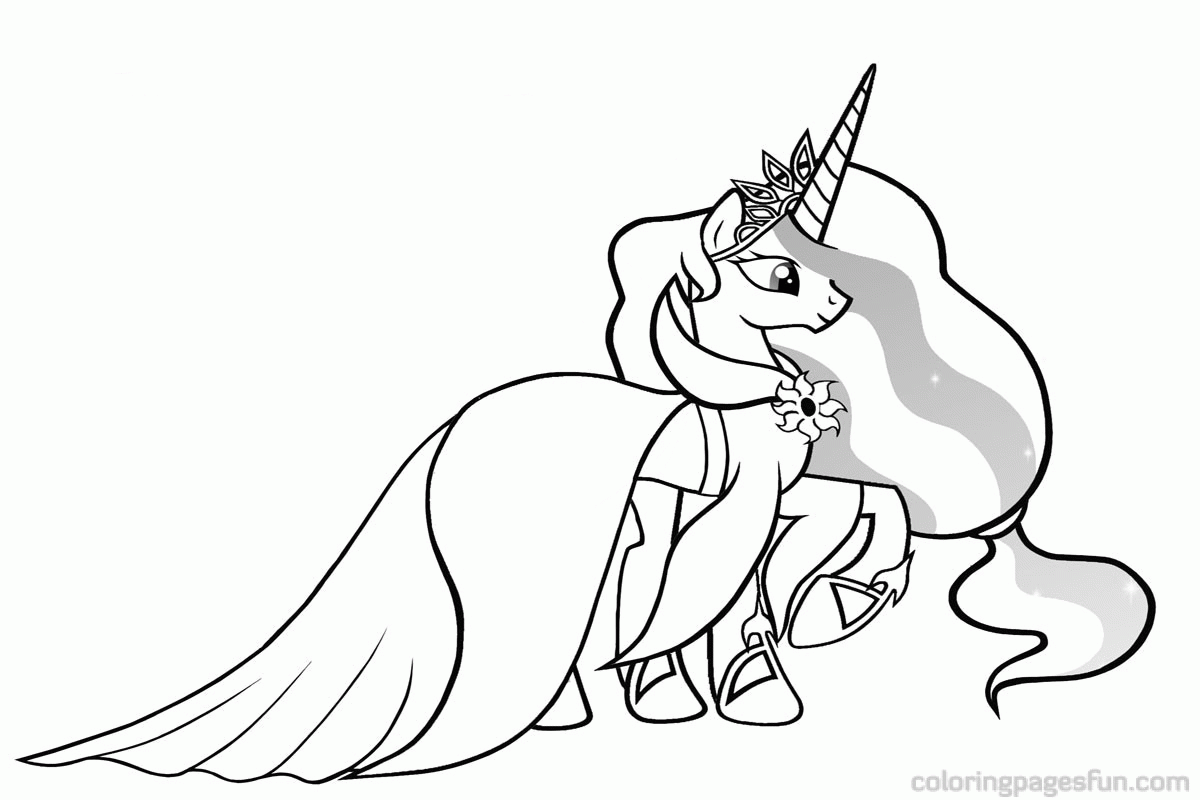 Free Princess Unicorn Coloring Pages, Download Free Princess Unicorn