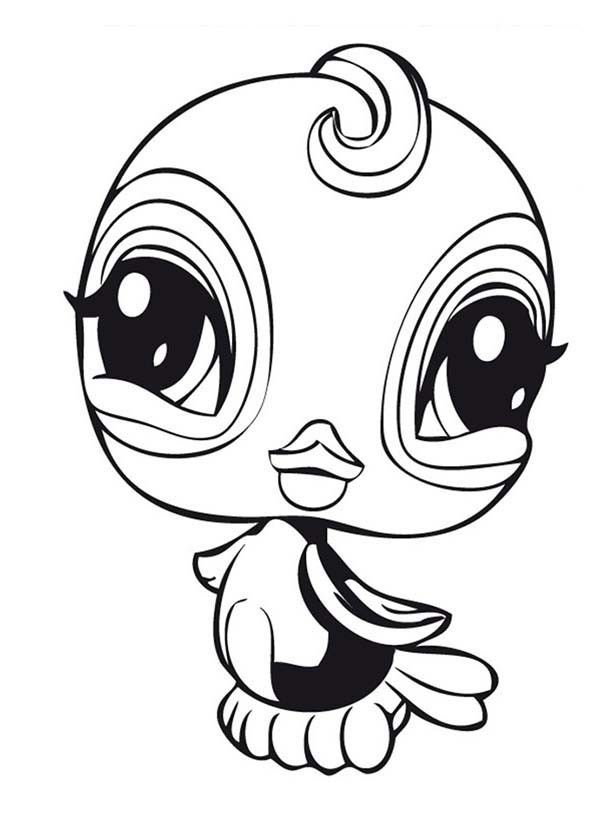 Little Miss Pet Shop Coloring Pages