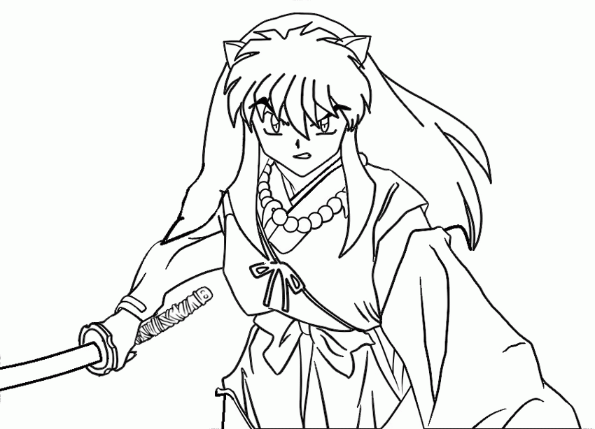 Inuyasha Coloring Pages To Print