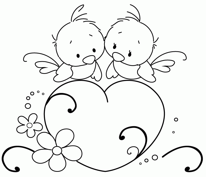 Love Birds by RauniKai on DeviantArt | Love birds drawing, Cute drawings of  love, Bird drawings